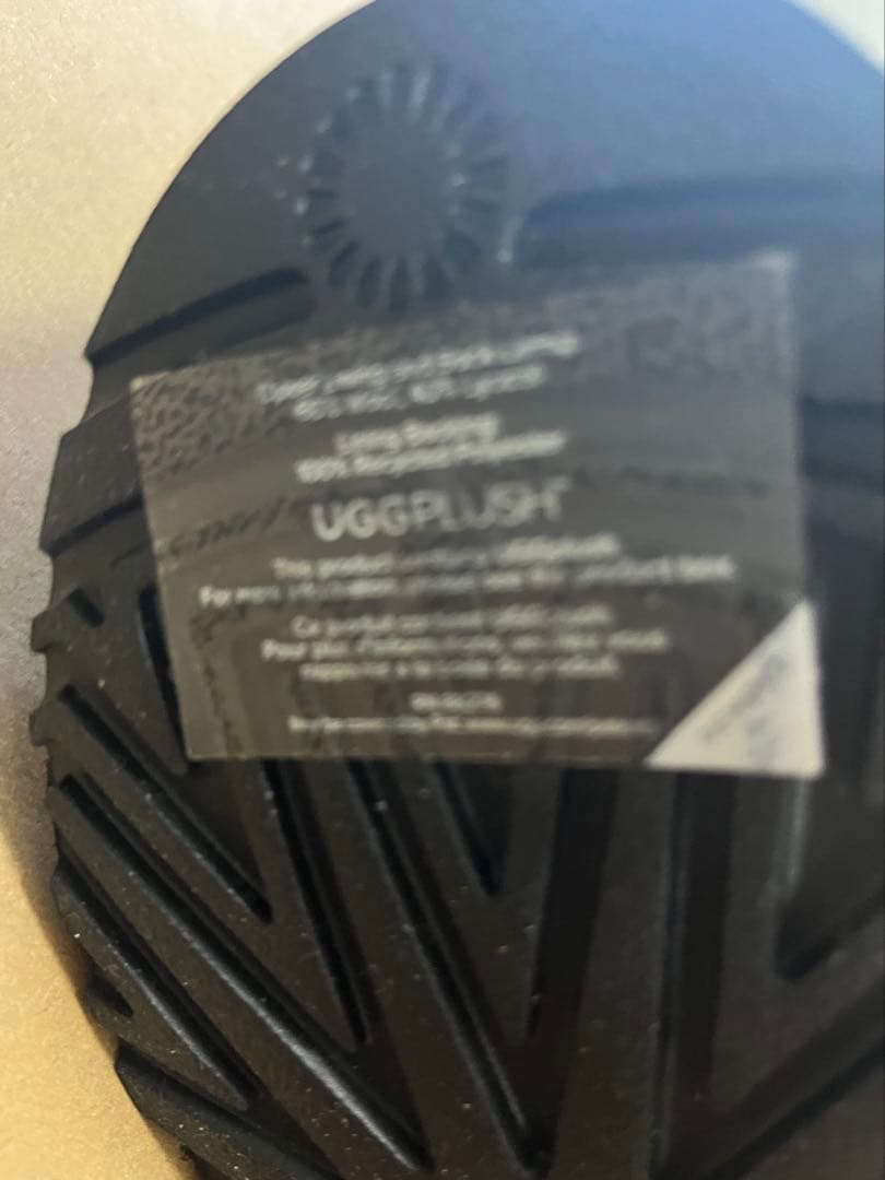 新品未使用 UGG 厚底 ブーツ 23cm US6黒　バージンシール有