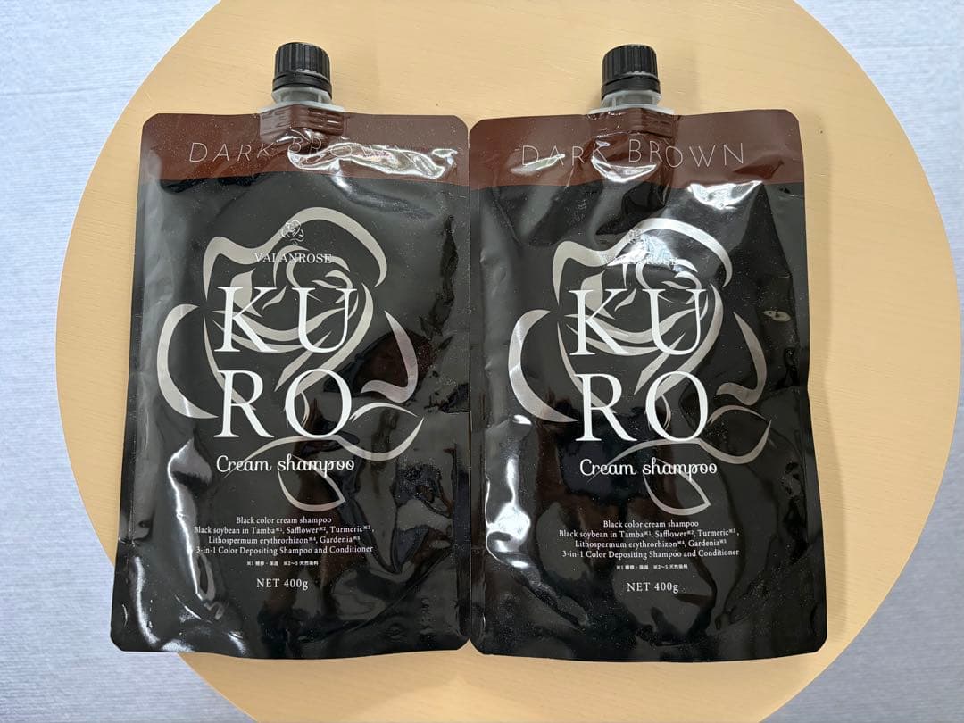 KURO ダークブラウン カラーシャンプー 600g 2個セット