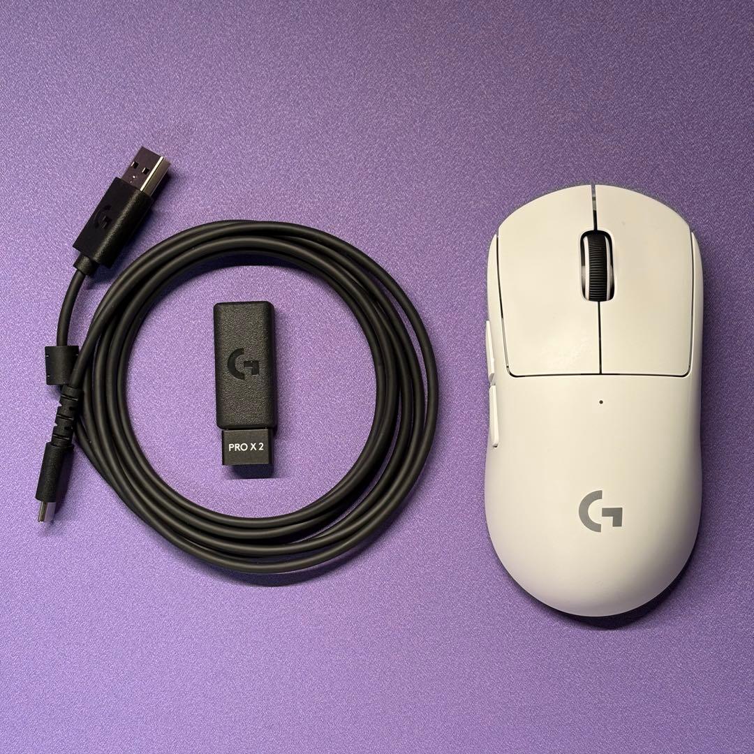 【美品】Logicool G Pro X Superlight 2 白 保証書付