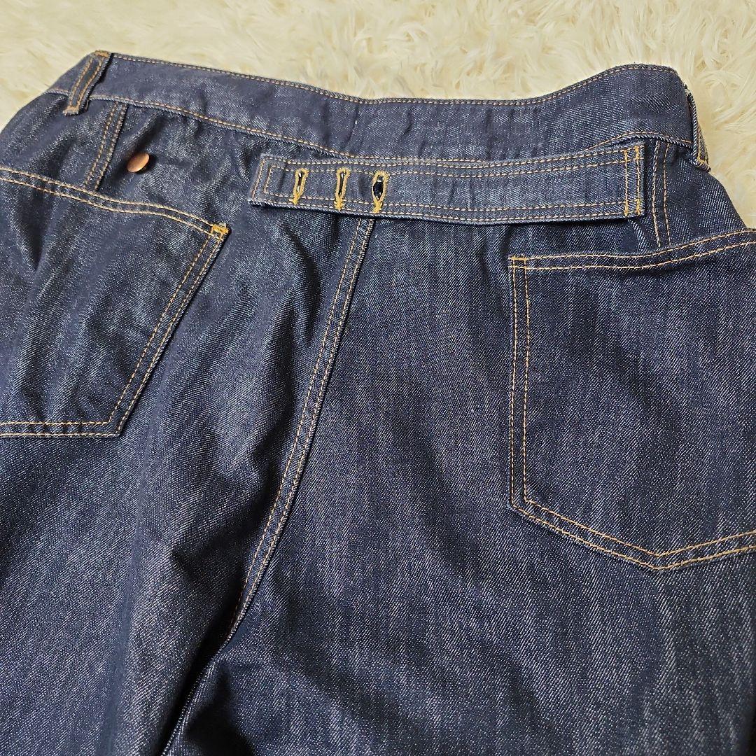 【極美品】 marjour TUCK DENIM タックデニムパンツ　ワイド