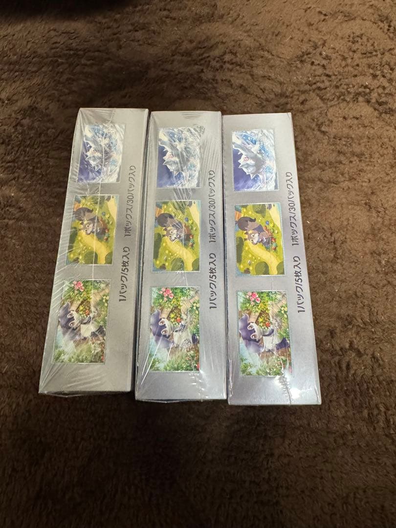 シュリンク付き 3BOXセット ポケモンカードゲーム バイオレットex