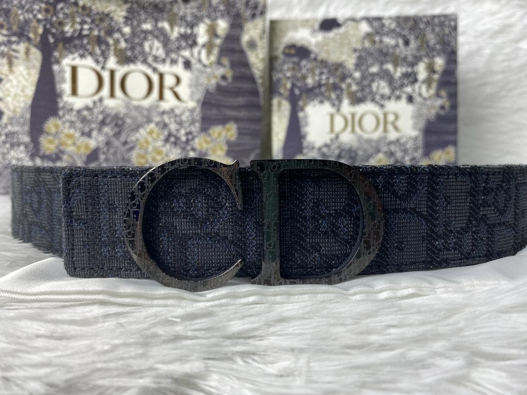 Dior　モノグラムベルト　CDロゴ