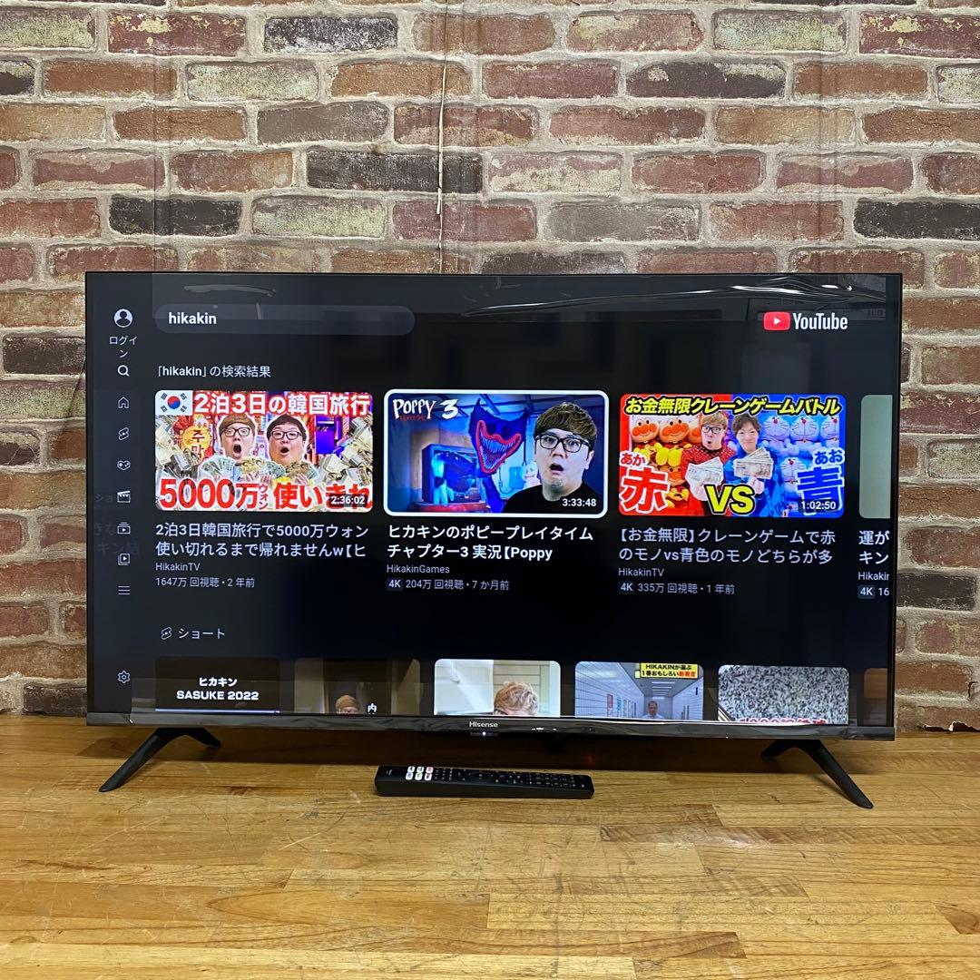 ハイセンス 40V型 液晶テレビ 40A40H 動画配信アプリ搭載 22年製