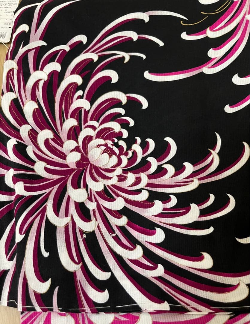 売切！ 浴衣 ヒロミチナカノ 咲き乱れる 乱菊 金彩ラメ 身丈165cm 新品