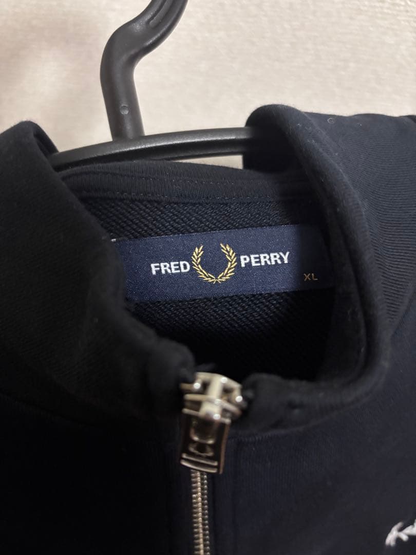 FRED PERRY ハーフジップトレーナー XL ネイビー