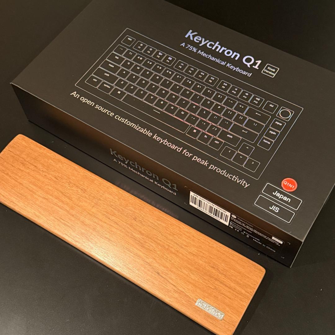 キークロン keychron シルバーグレー Q1-N1-JIS キーボード