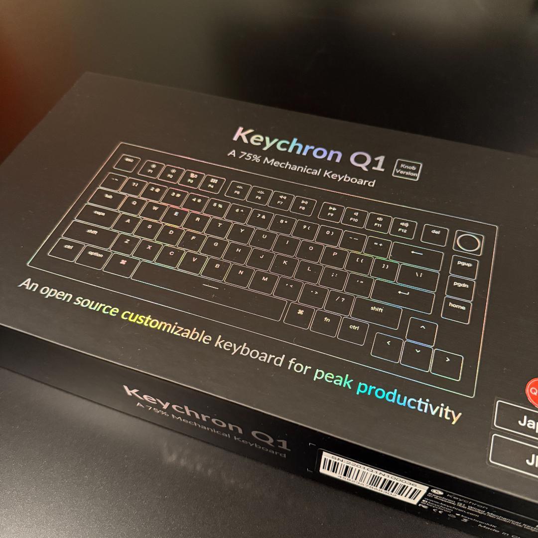 キークロン keychron シルバーグレー Q1-N1-JIS キーボード