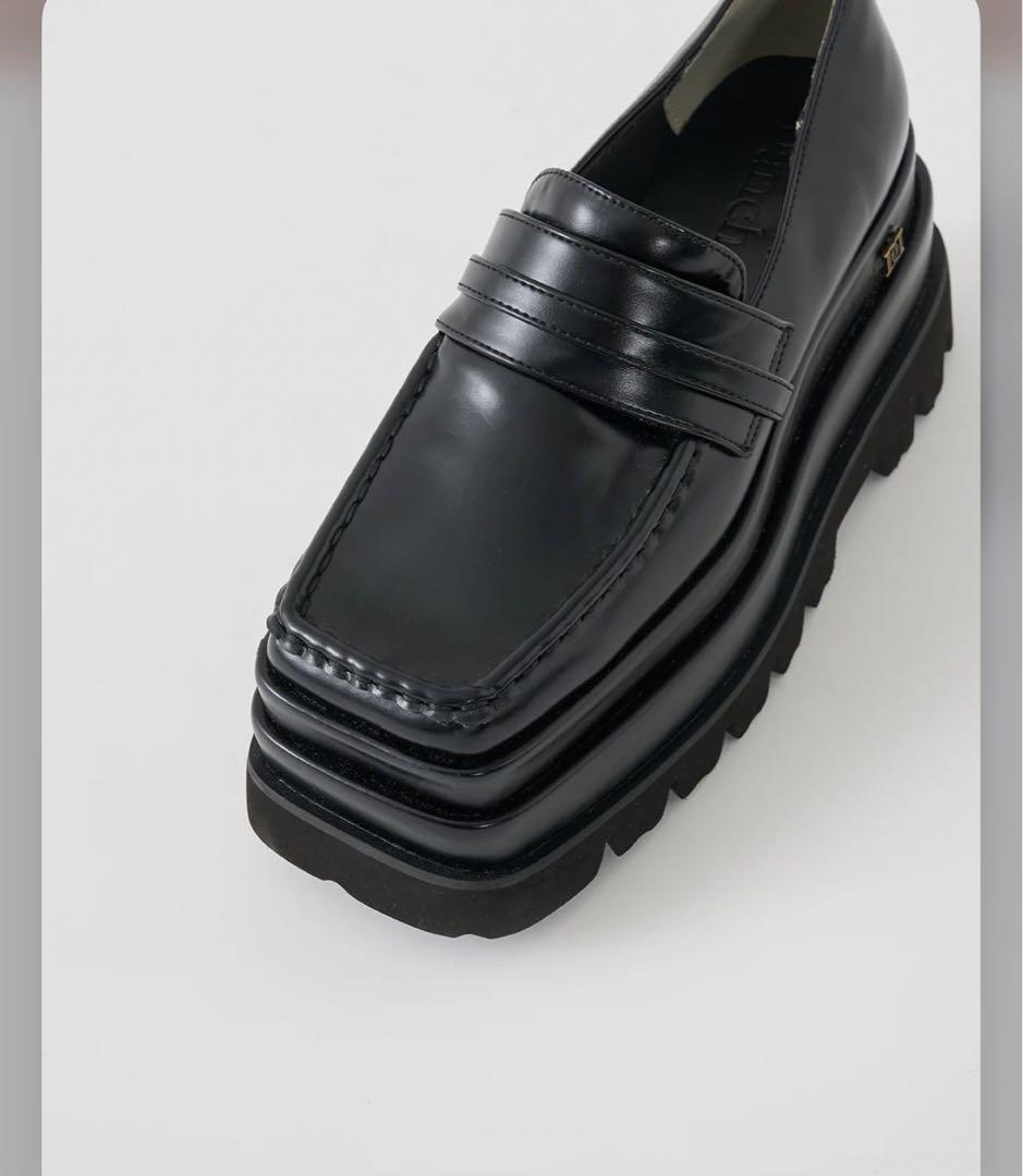 【Darich】ダーリッチ❤ プラットフォームローファー✨ブラック　M size