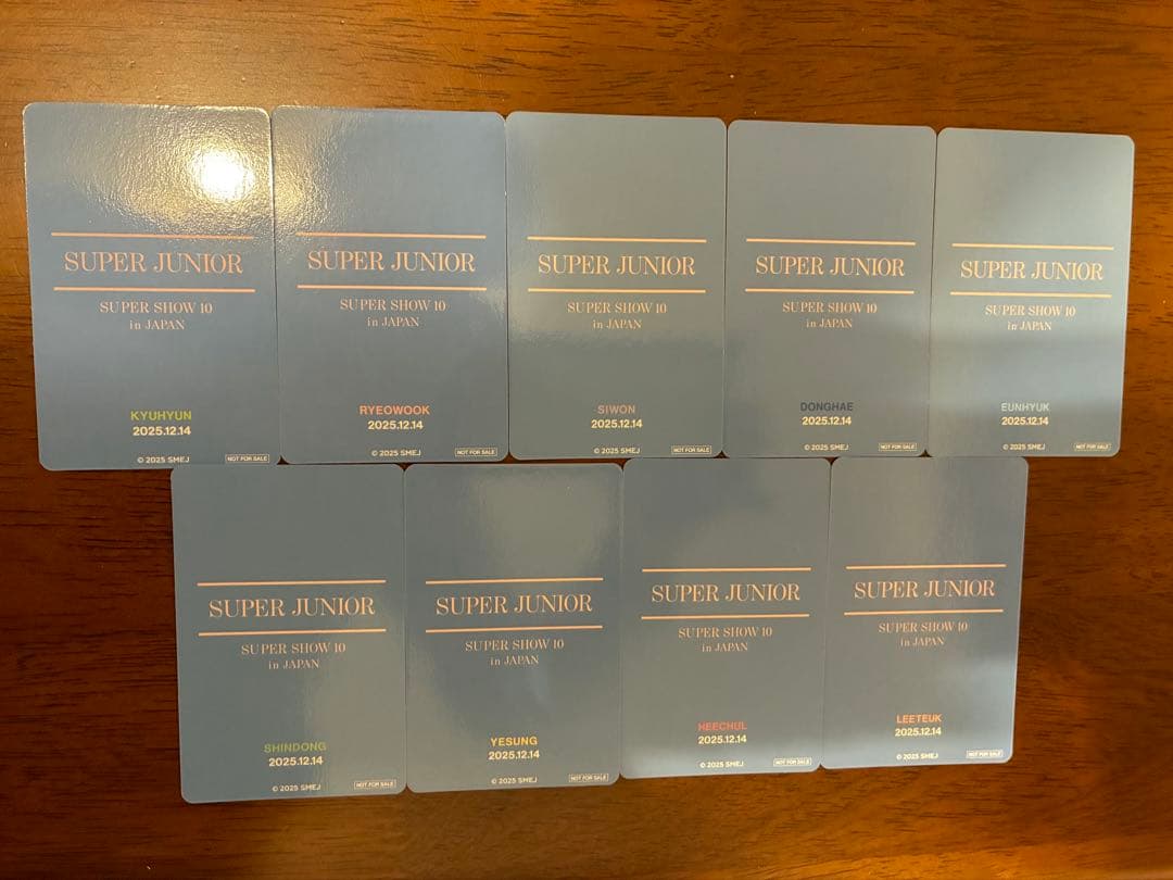 SUPER JUNIOR アプグレ　9枚セット