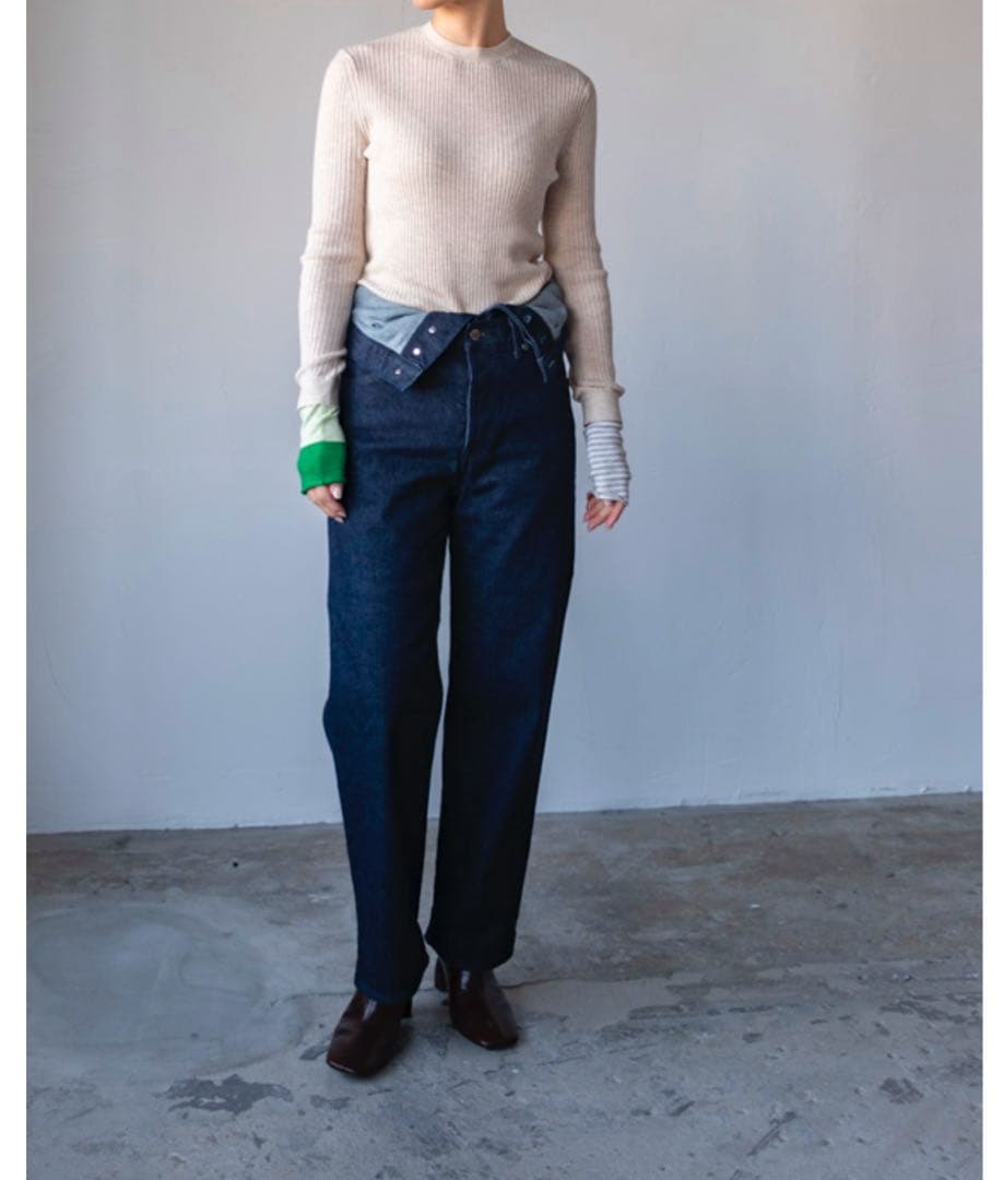 トップス enfold RIB PULLOVER