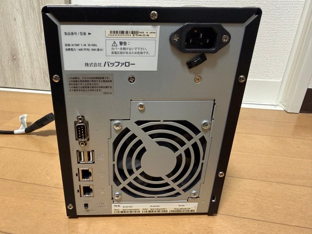 外付けハードディスク・ドライブ BUFFALO NAS TS-XH4.0TL/R6 12TB