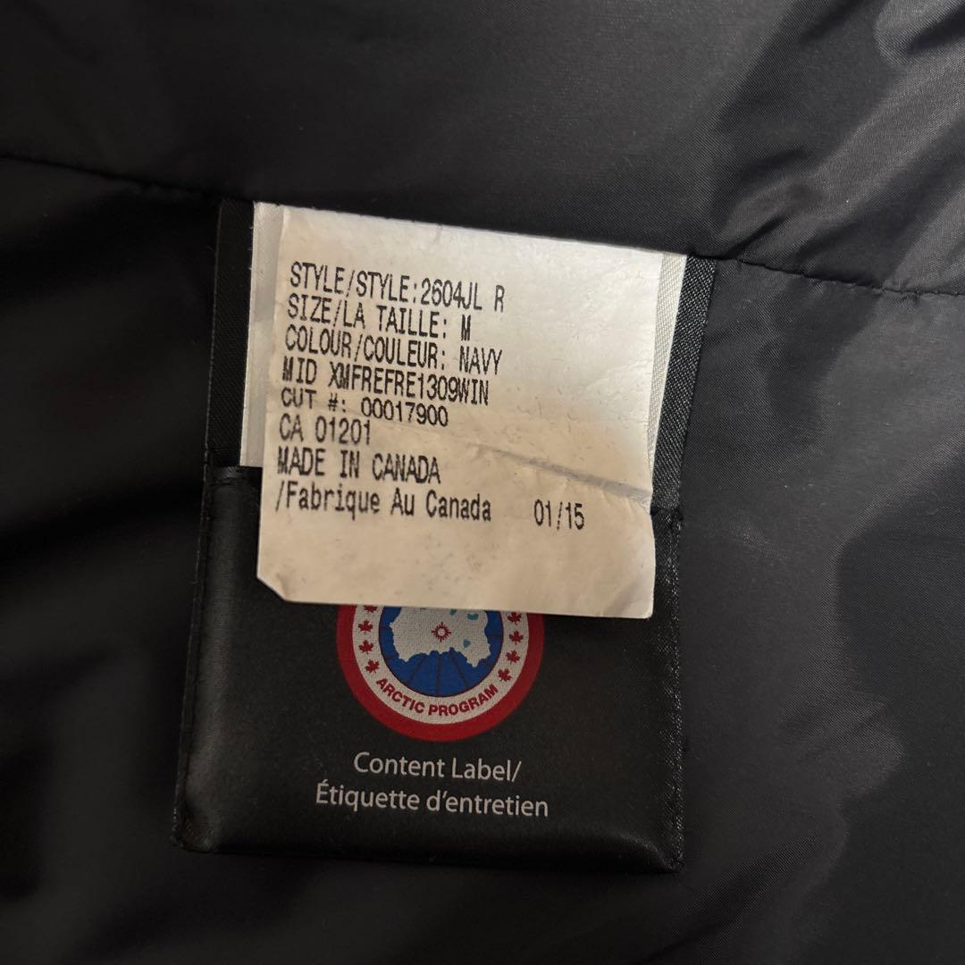 カナダグース　  ダウンジャケット　ネイビー　MMサイズ