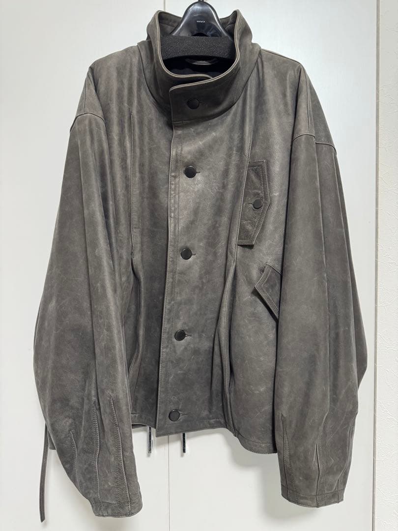 リ*ウ様 ssstein COW NUBUCK LEATHER BLOUSON