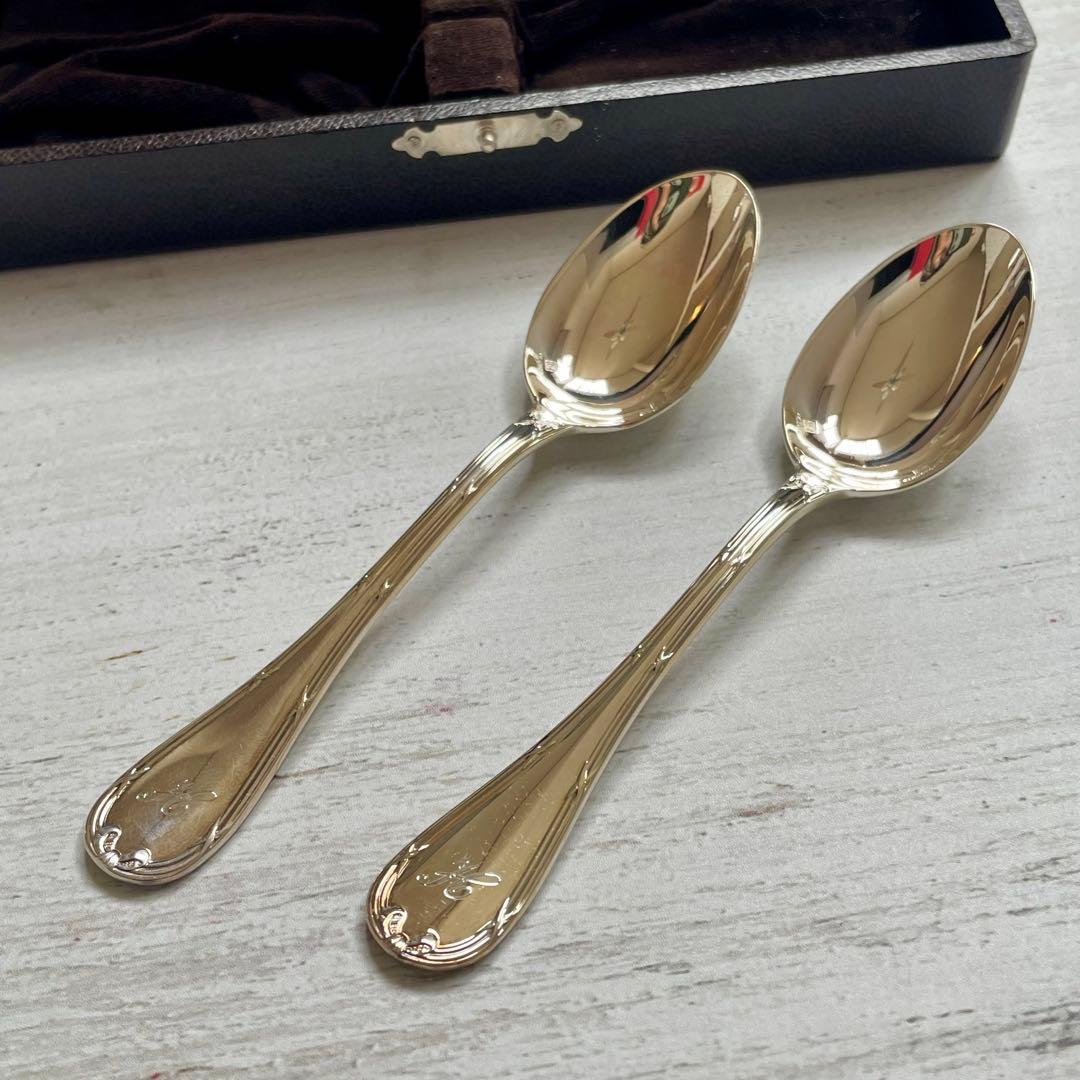 未使用Christofleクリストフル リュバン スプーン box入り2本セット