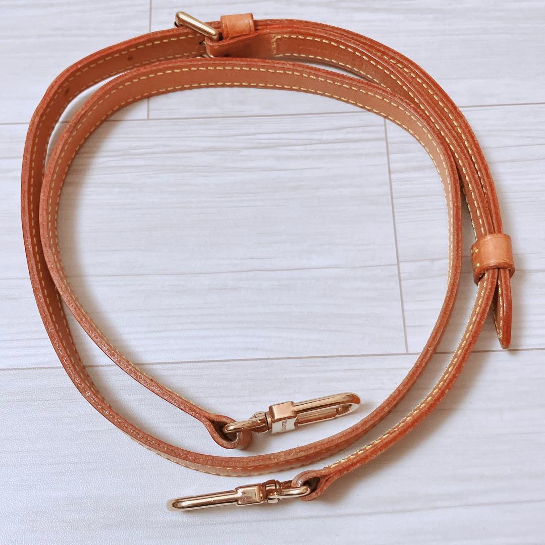 ヴィトン Vuitton レザー ヌメ革 ショルダーストラップ ベルトON473