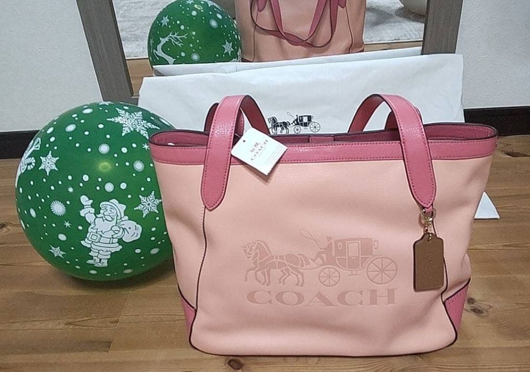 ✨️最終値下げ✨️今ですよ❕️ COACH ピンク トートバッグ