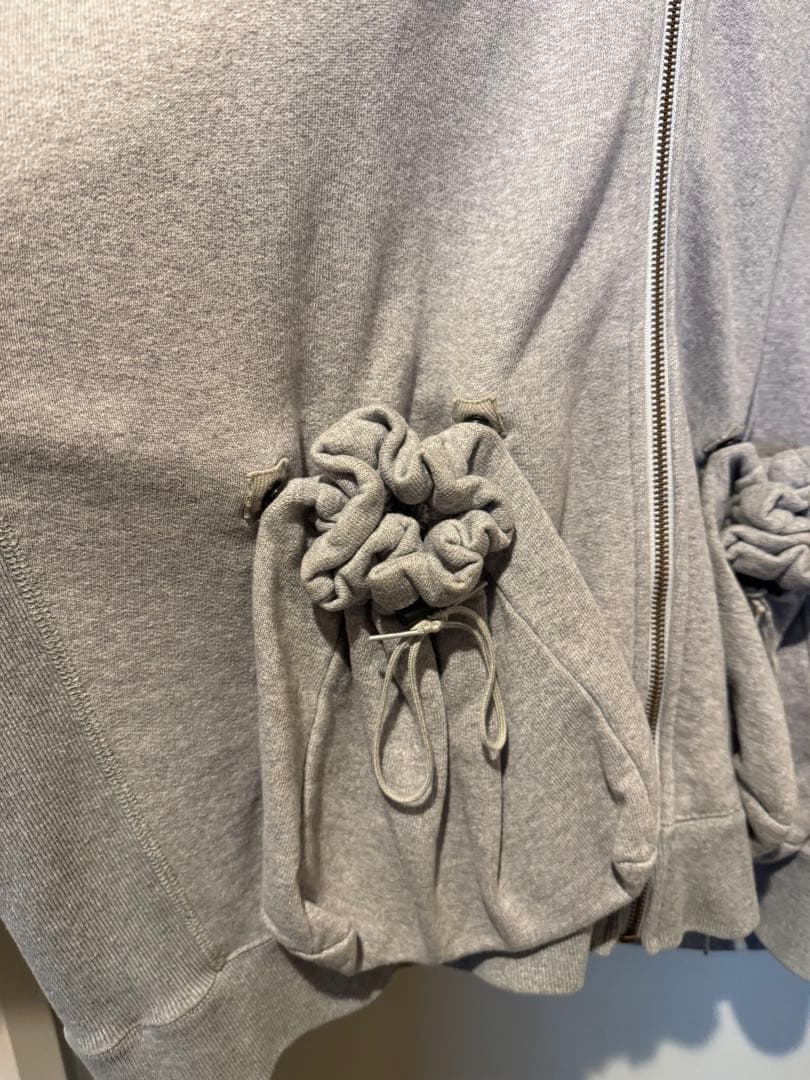 kikunobu別注 refomed kinchaku zipup hoodie