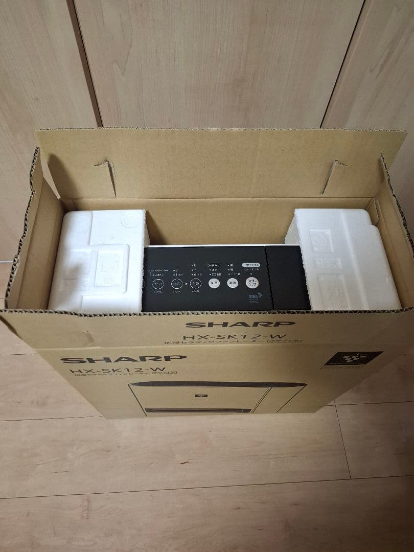 SHARP　シャープ　加湿セラミックファンヒーター　HX-SK12-W