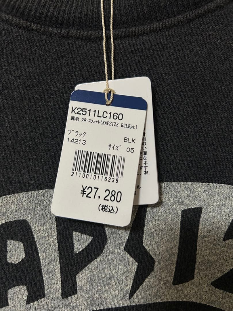 KAPITAL キャピタル 裏毛 クルースウェットKAPSIZE RULEpt