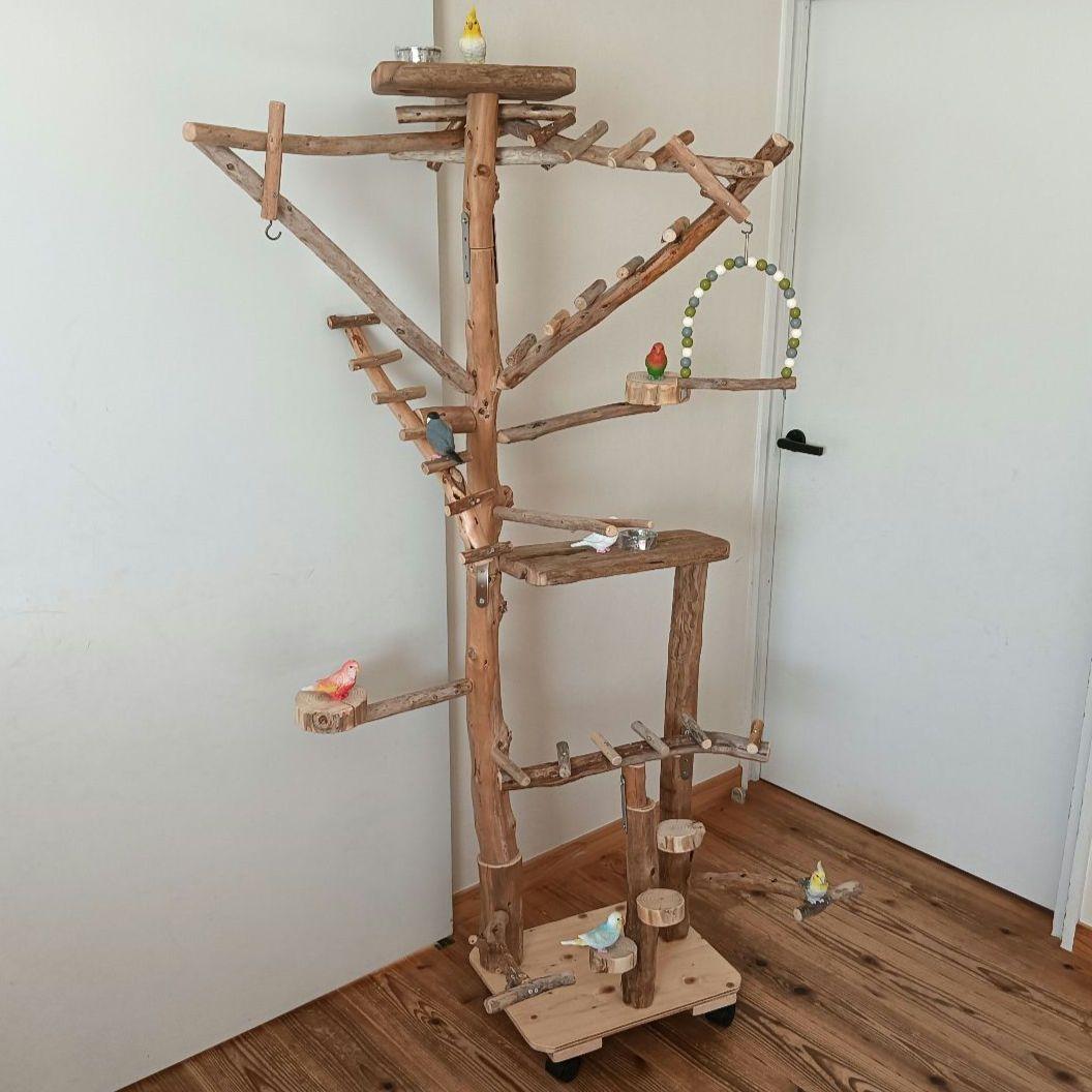 鳥羽 バードアスレチックジム大型 天然木 自然木 流木 インコ おもちゃ