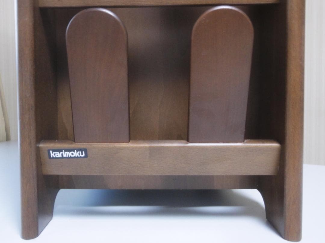 カリモク karimoku スリッパラック 木製4段チェスト 収納棚 レトロ