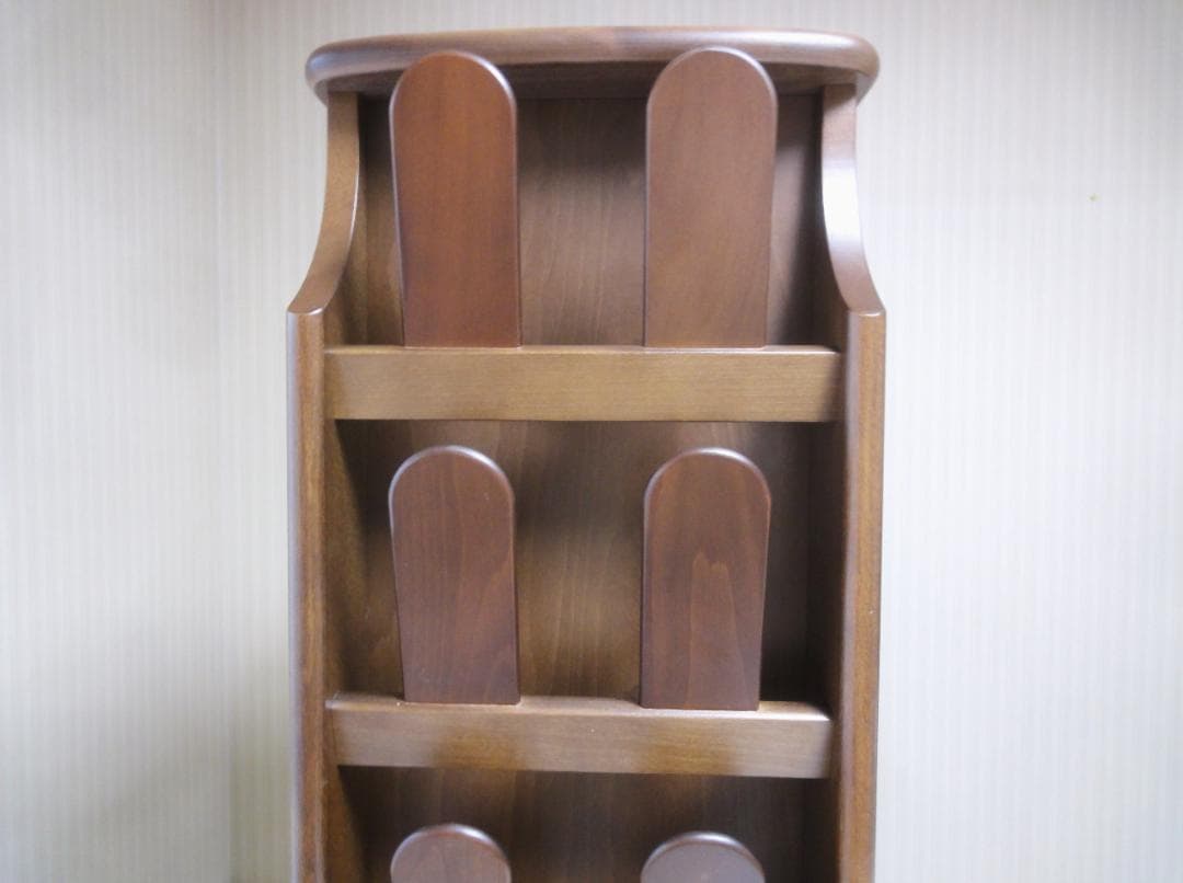 カリモク karimoku スリッパラック 木製4段チェスト 収納棚 レトロ