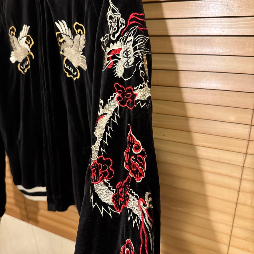 別珍　スカジャン　リバーシブル　Lサイズ相当