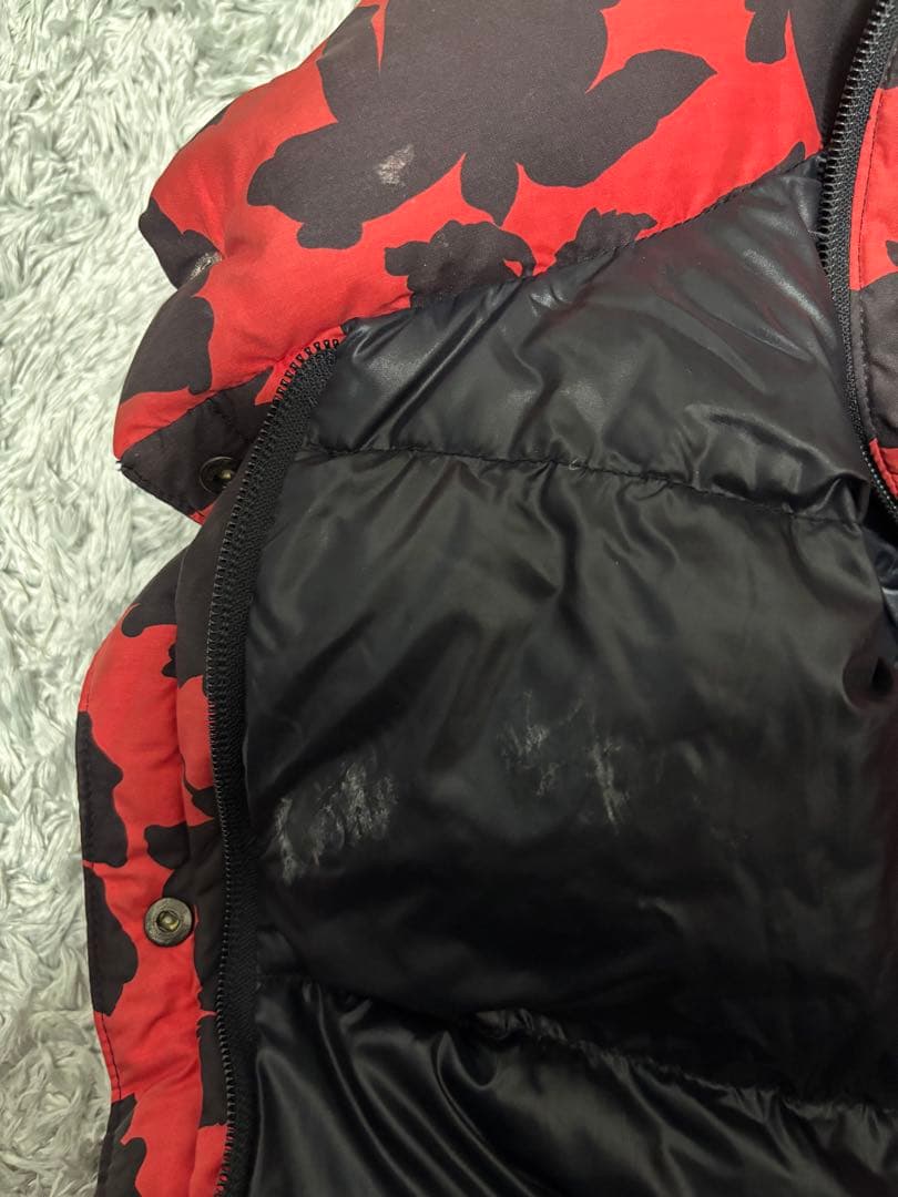 Moncler ダウンジャケット 古着 オレンジ/ブラック サイズ1