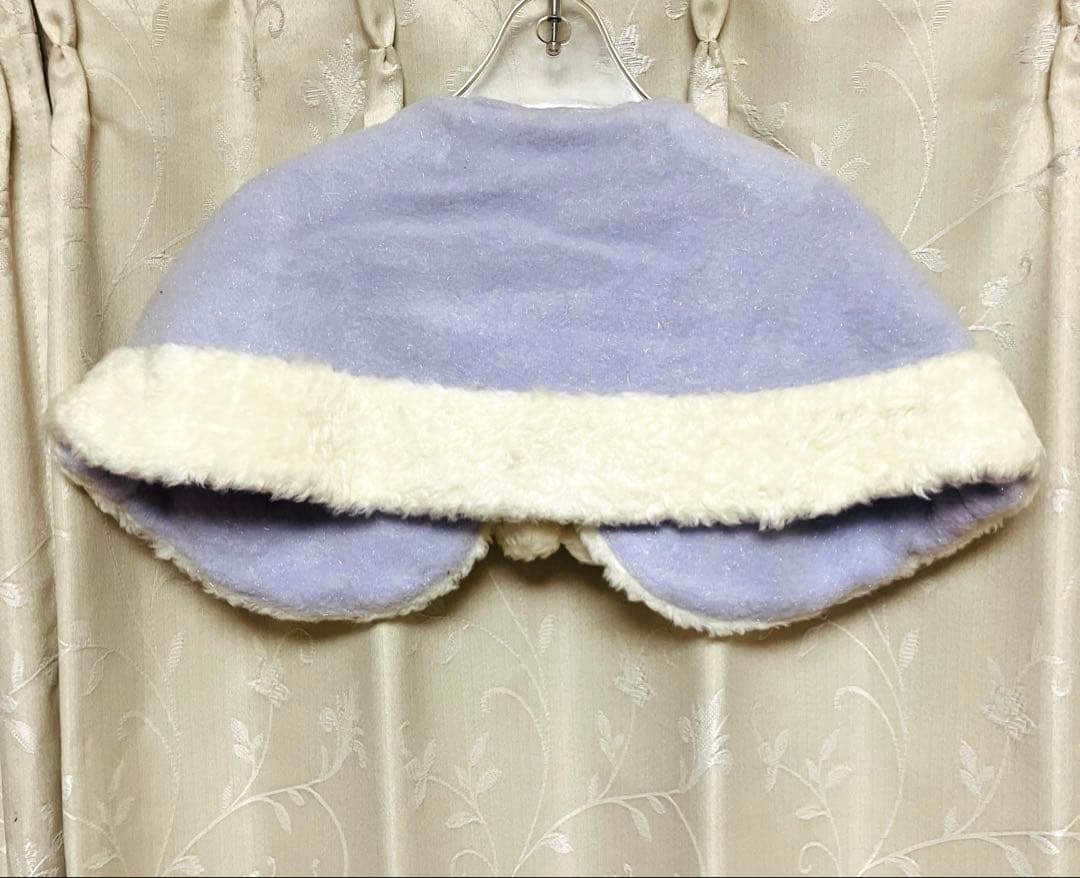 【平成レトロ】新品タグ付メゾピアノ　ラベンダー ケープつきワンピース