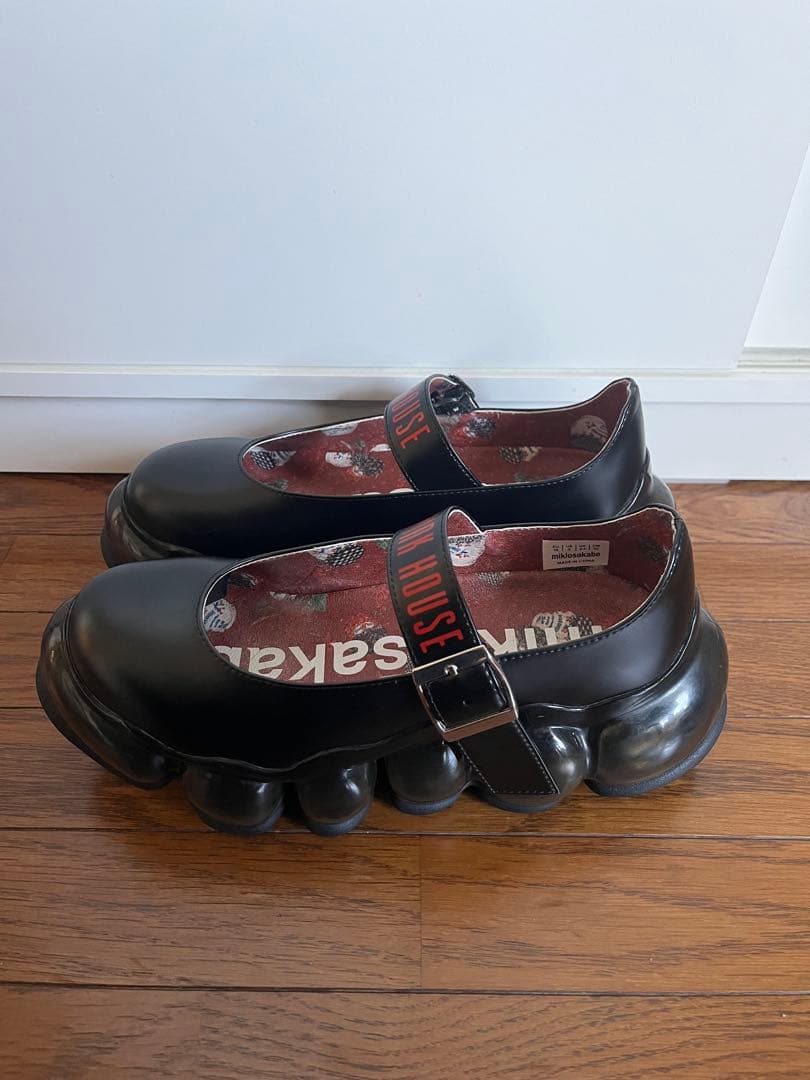 ミキオサカベ×PINK HOUSE ブラック 厚底シューズ