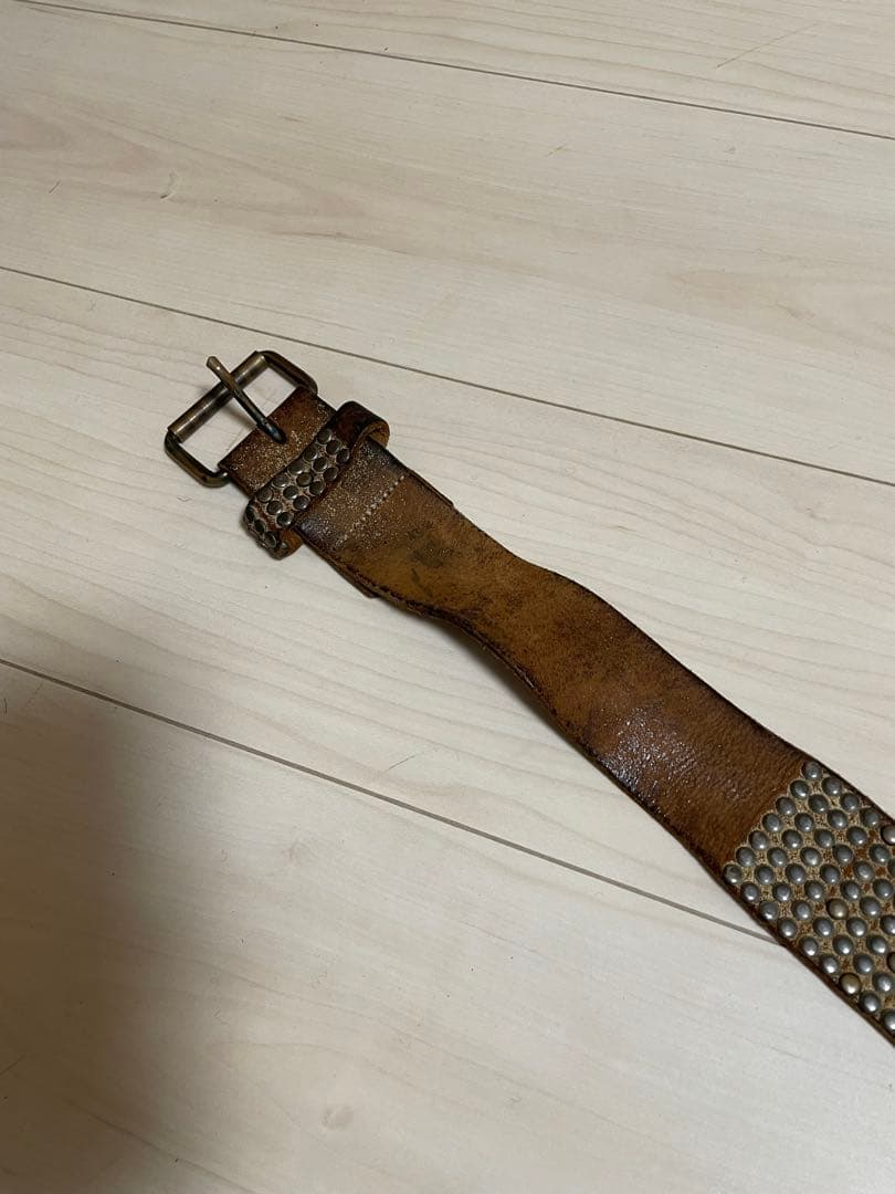 HTC (Hollywood Trading Compa スタッズ付レザーベルト