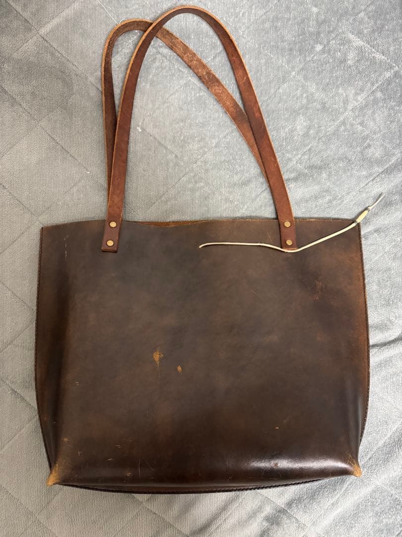 BrownBrown レザートートバッグ コンチョ付き