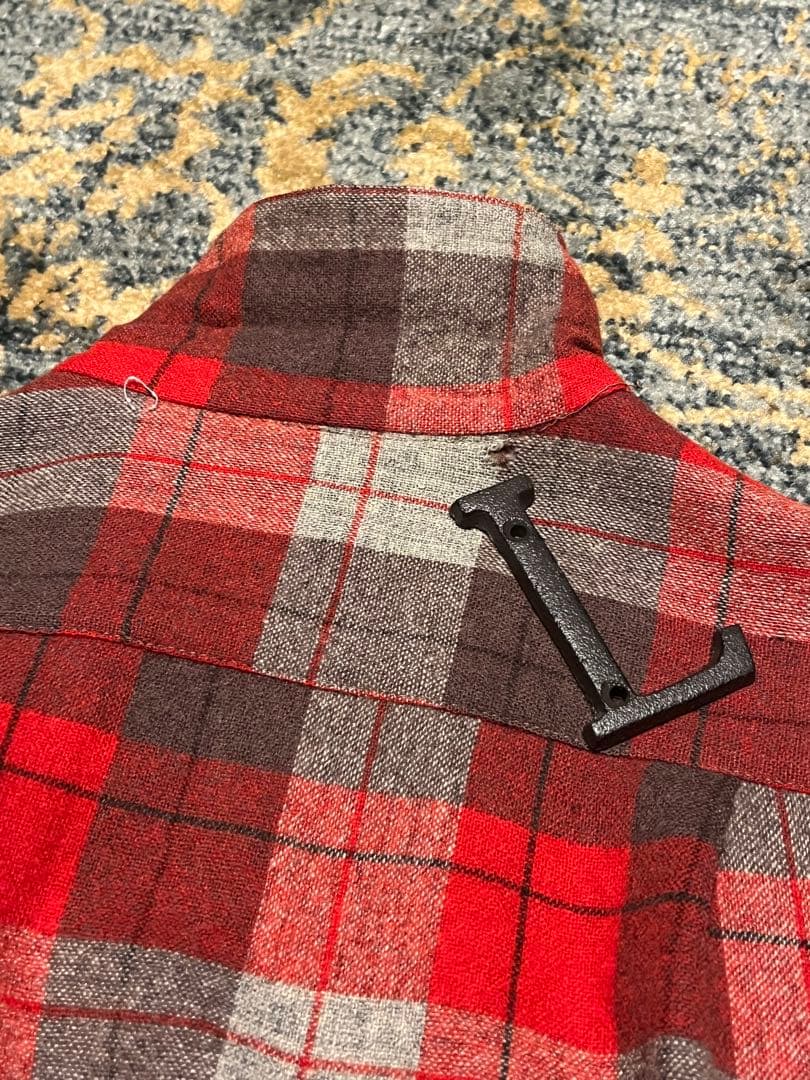 G*o様 50s60s/ペンドルトン/ボードシャツ/M/ウール/チェック/レッド