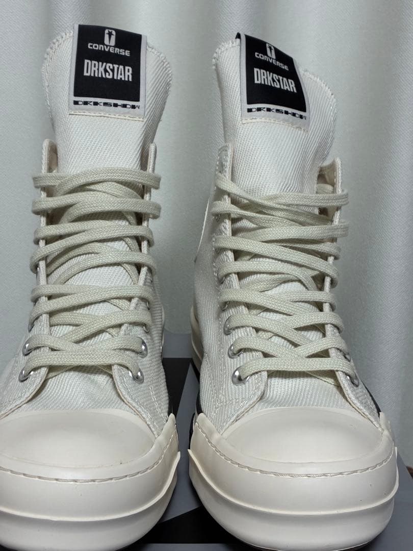 Rick Owens×CONVERSE DRKSTAR ホワイト ハイカット