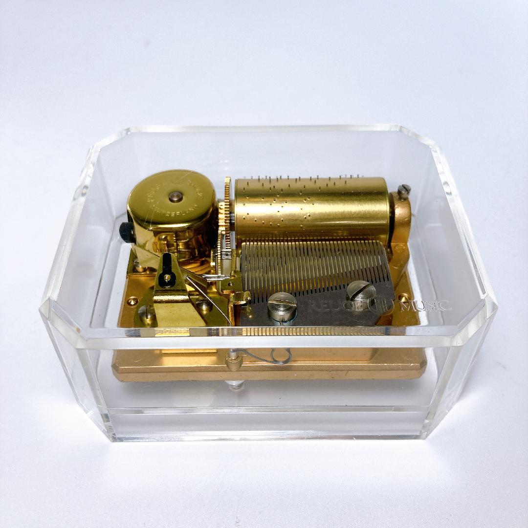 REUGE オルゴール 36弁 別れの曲 ショパン アクリルケース　|3744|
