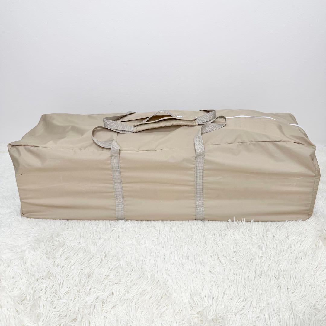 美品 Aprica ココネルエアー 折り畳み ベビーベッド ココアブラウン