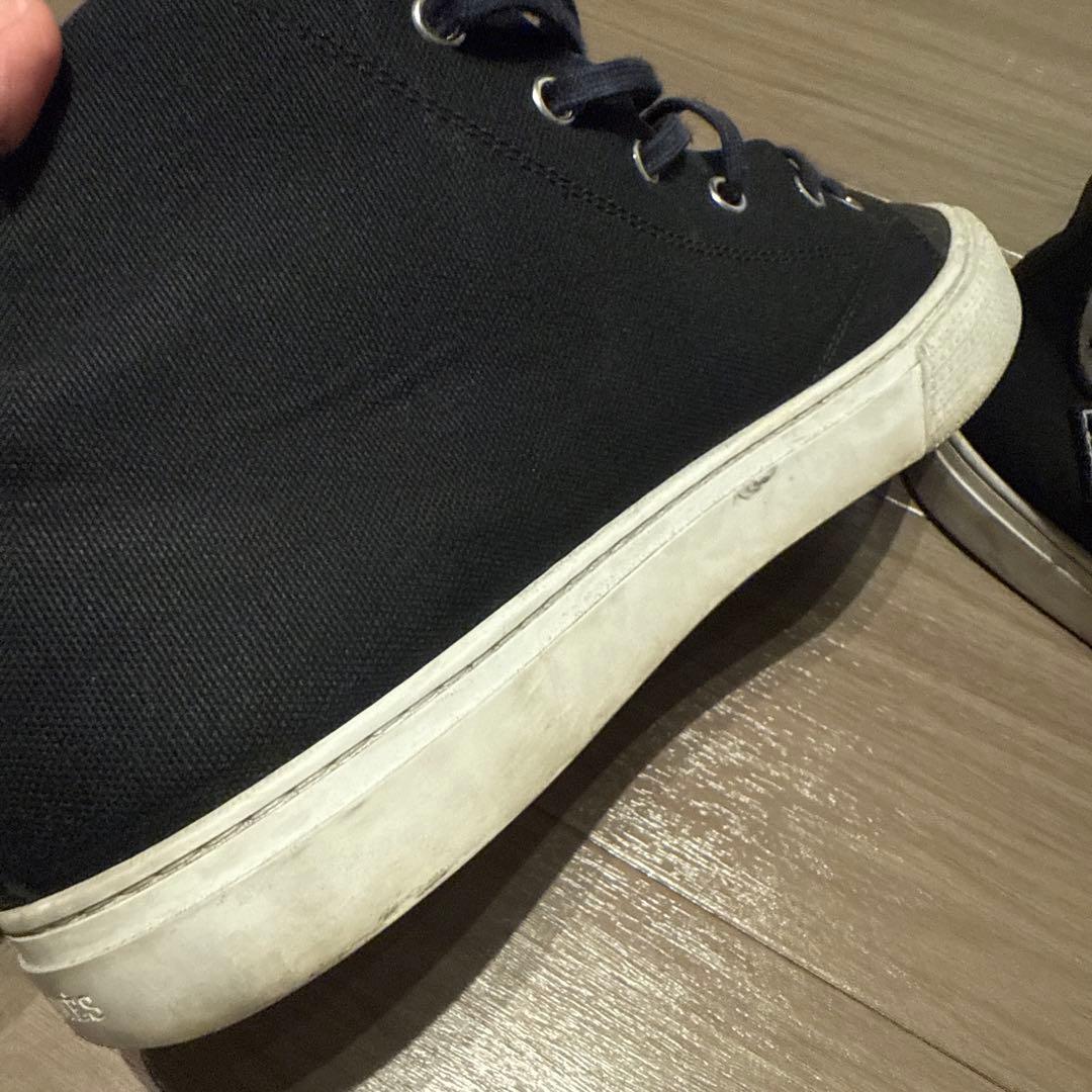 エルメス メンズ ハイカットスニーカー ネイビー 28cm