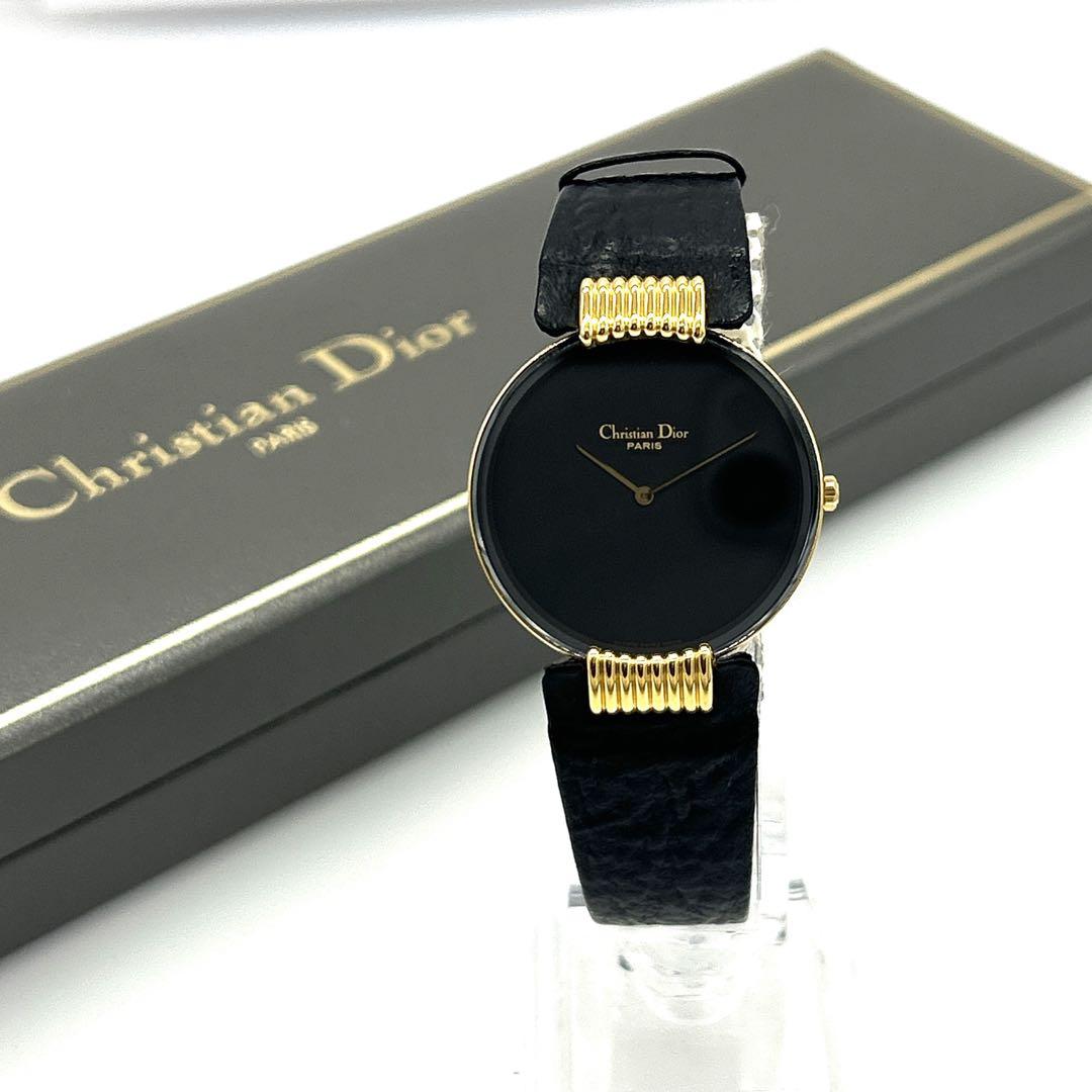 稼働・新品電池✨Christian Dior バギラ ブラックムーン 腕時計