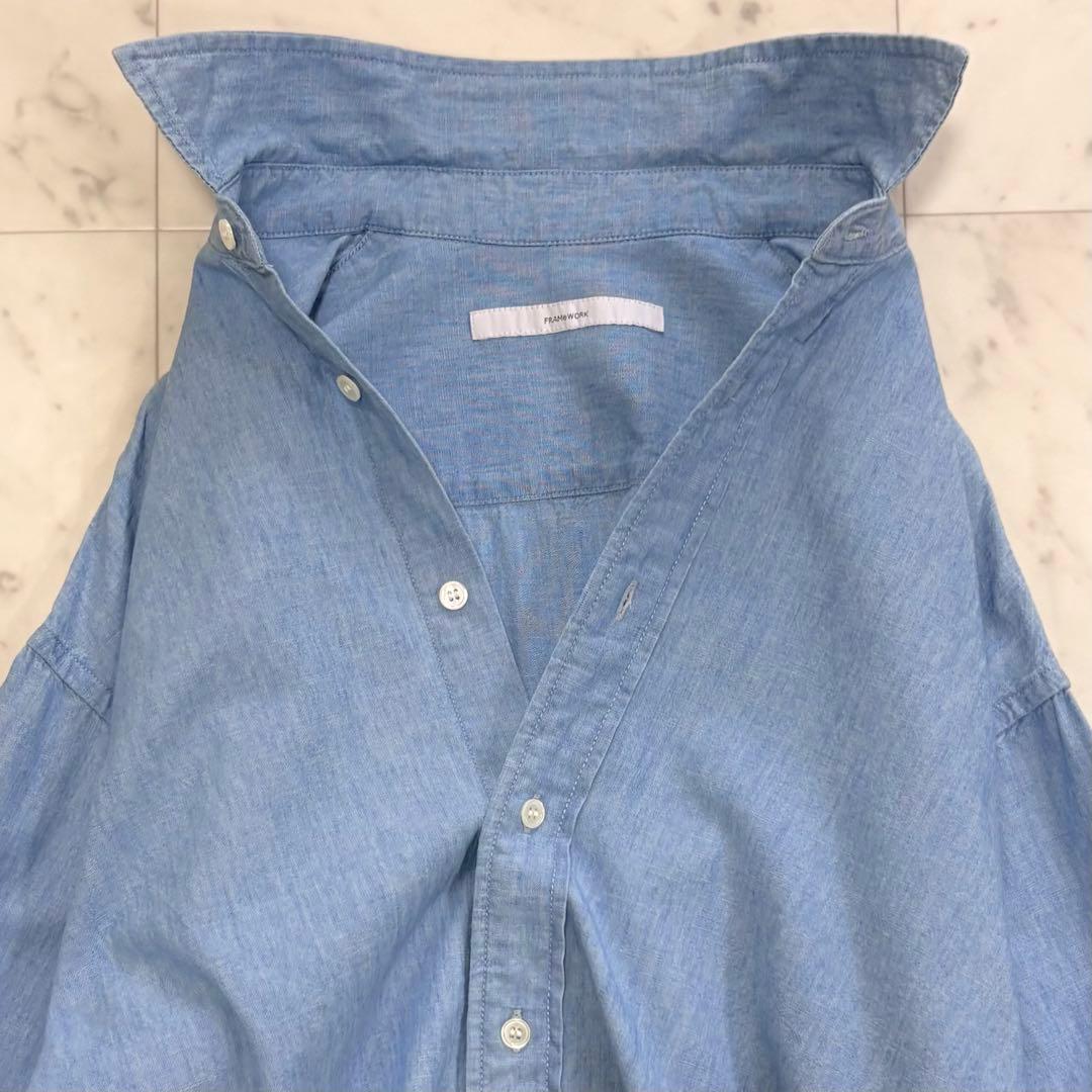 極美品✨フレームワーク　ダンガリーシャツ　ゆったり　デニムシャツ　2025AW