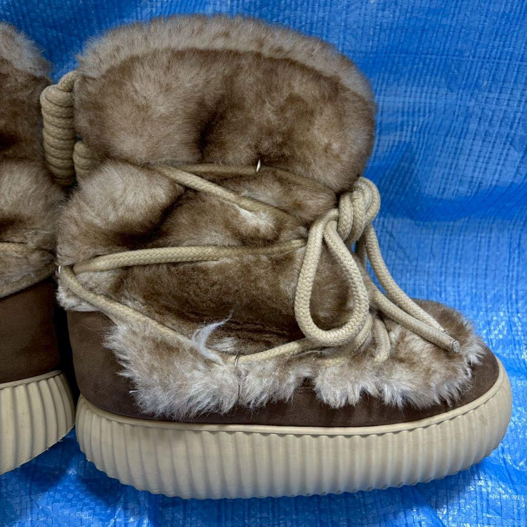 訳あり　YELLO YGRITTE FAUX FUR BOOTS