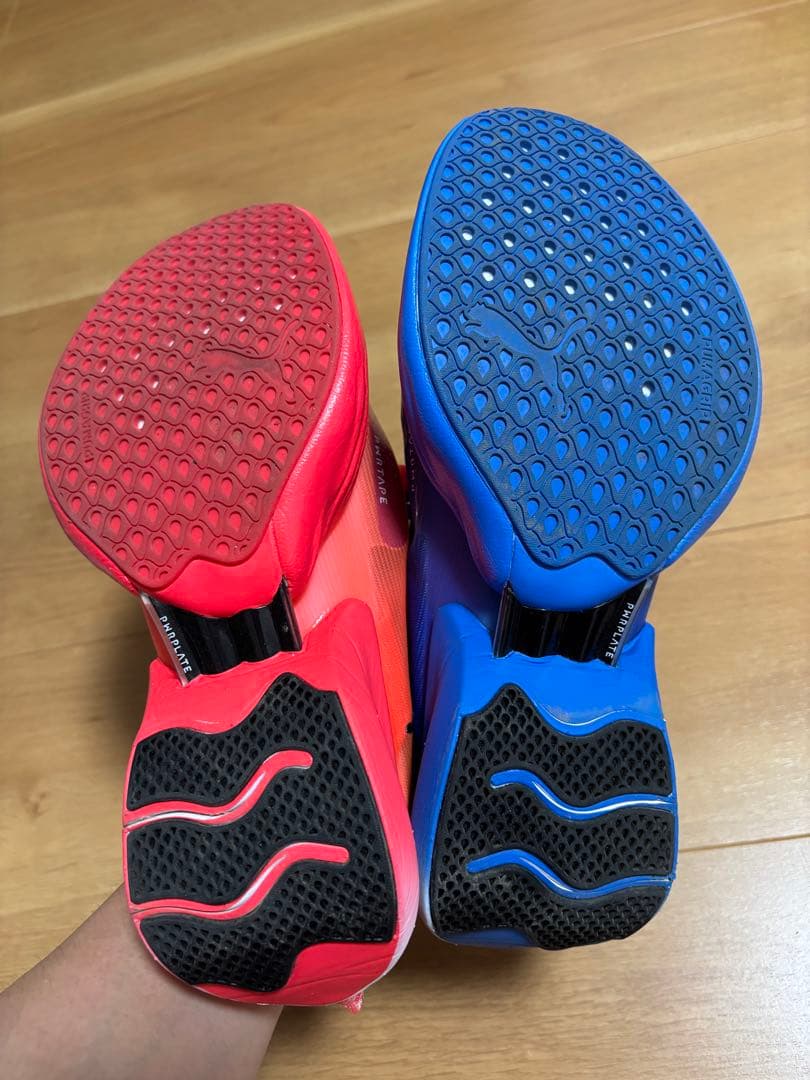 puma fast-r ニトロエリート 25.5 ブルー レッド ニトロ