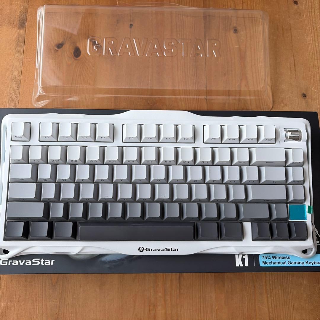 【ほぼ新品】GravaStar Mercury K1 キーボード ホワイト