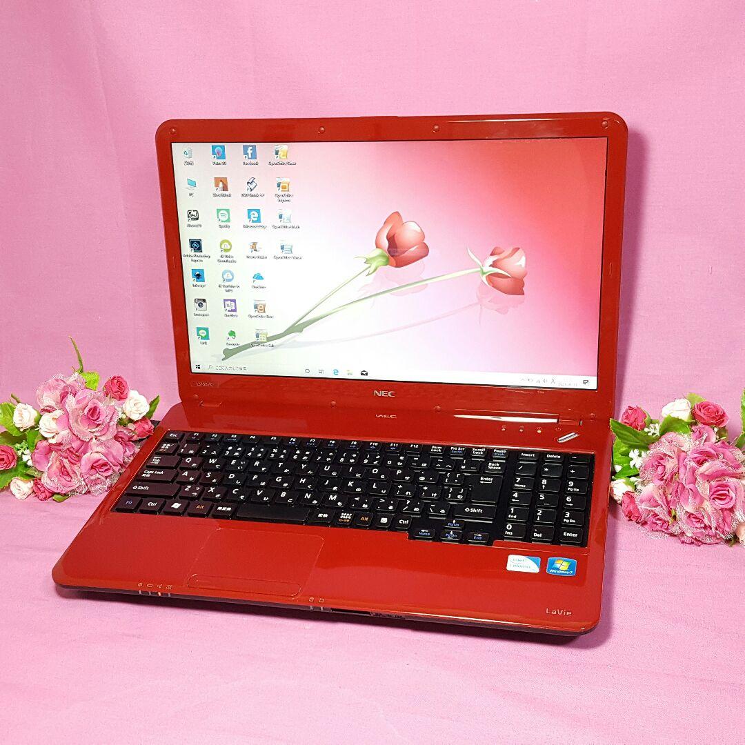 Window10❥Pentium❥レッド❥LaVie❥HDMI❥テンキ❥オフィス