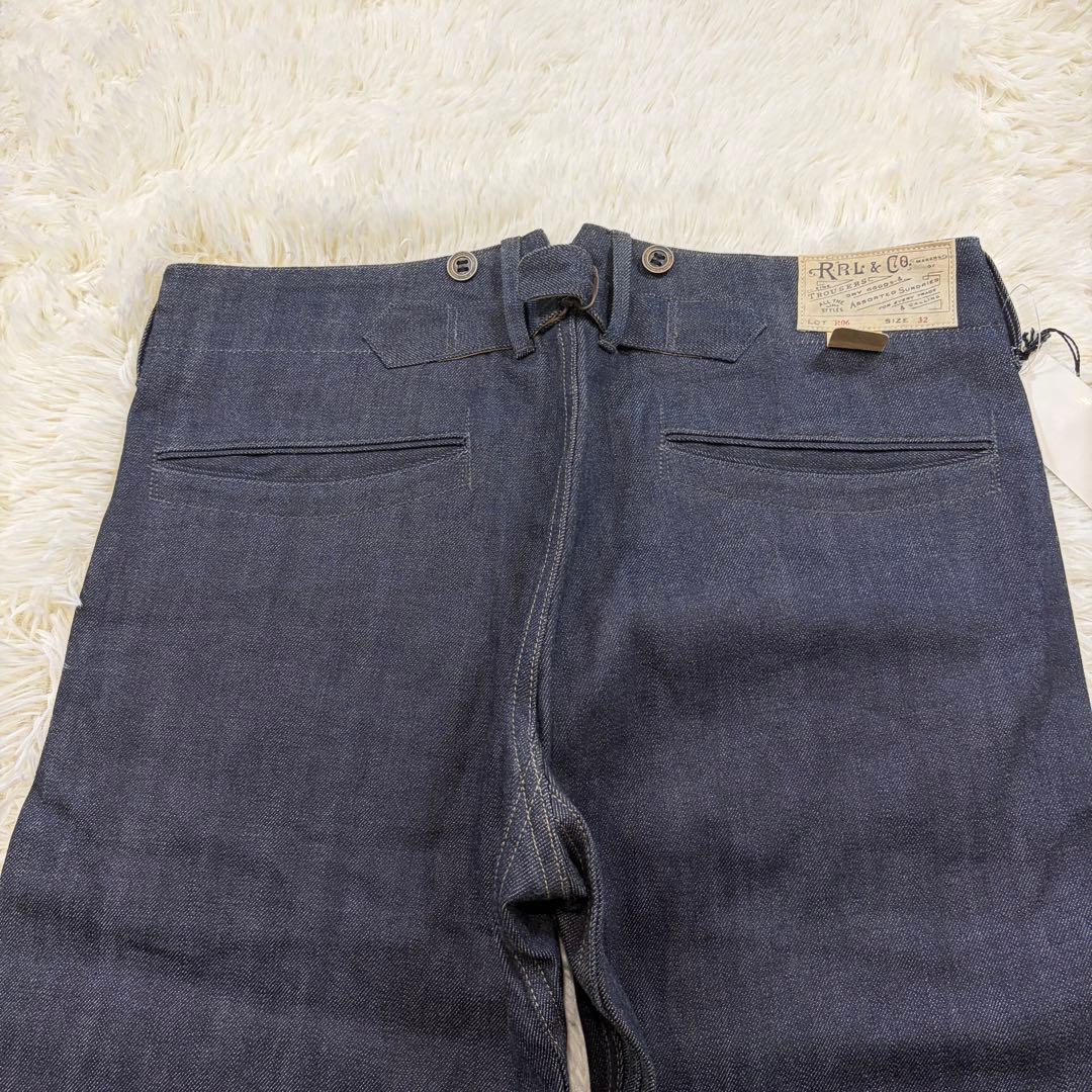 【新品タグ付き】RRL セルビッチデニム シンチバック サスペンダーボタン