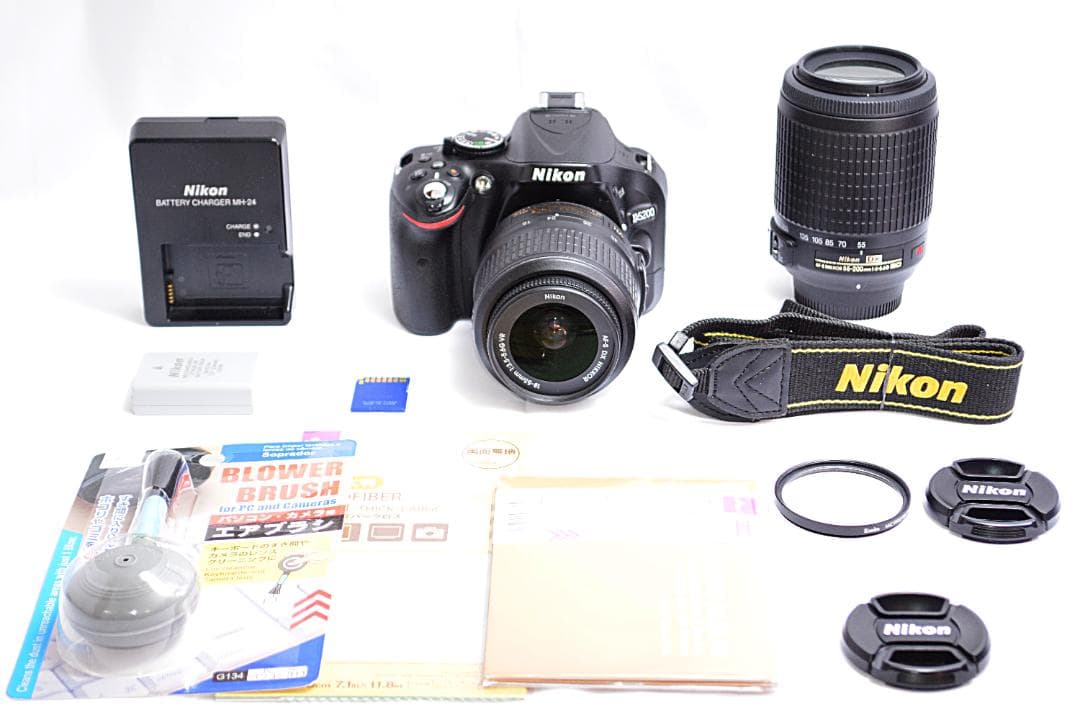 スマホ転送OK☆Nikon D5200一眼レフ☆高画質一眼レフ