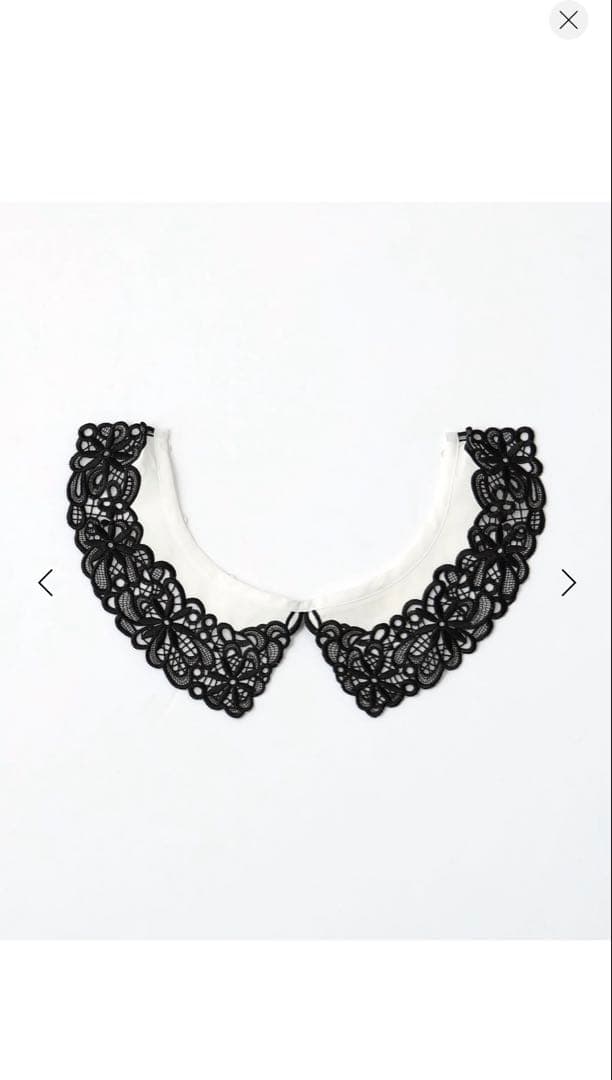 美品　ユナイテッドアローズ　つけ襟2WAYニット　ブラック