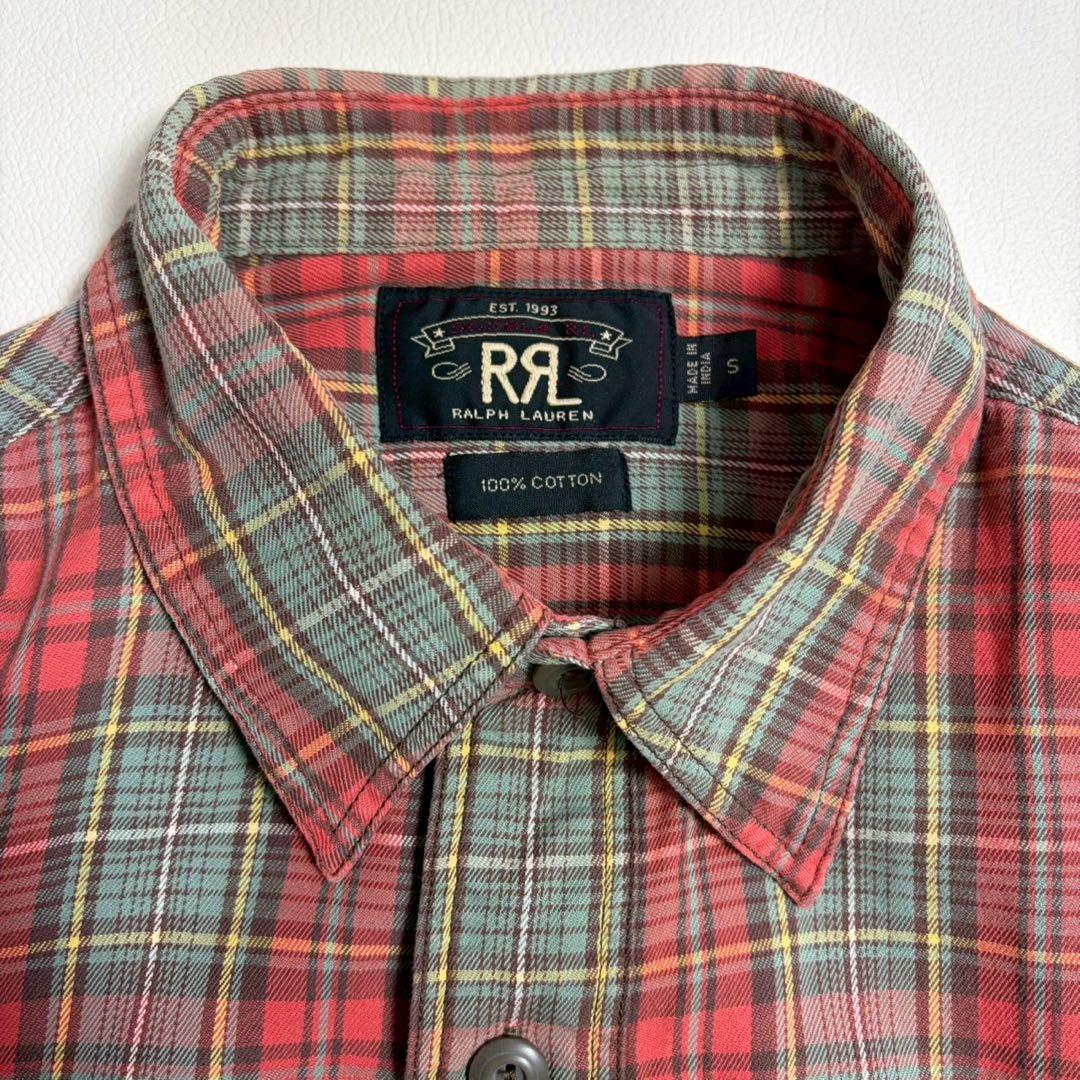 ✨美品✨ RRL ダブルアールエル チェックシャツ コットン M相当