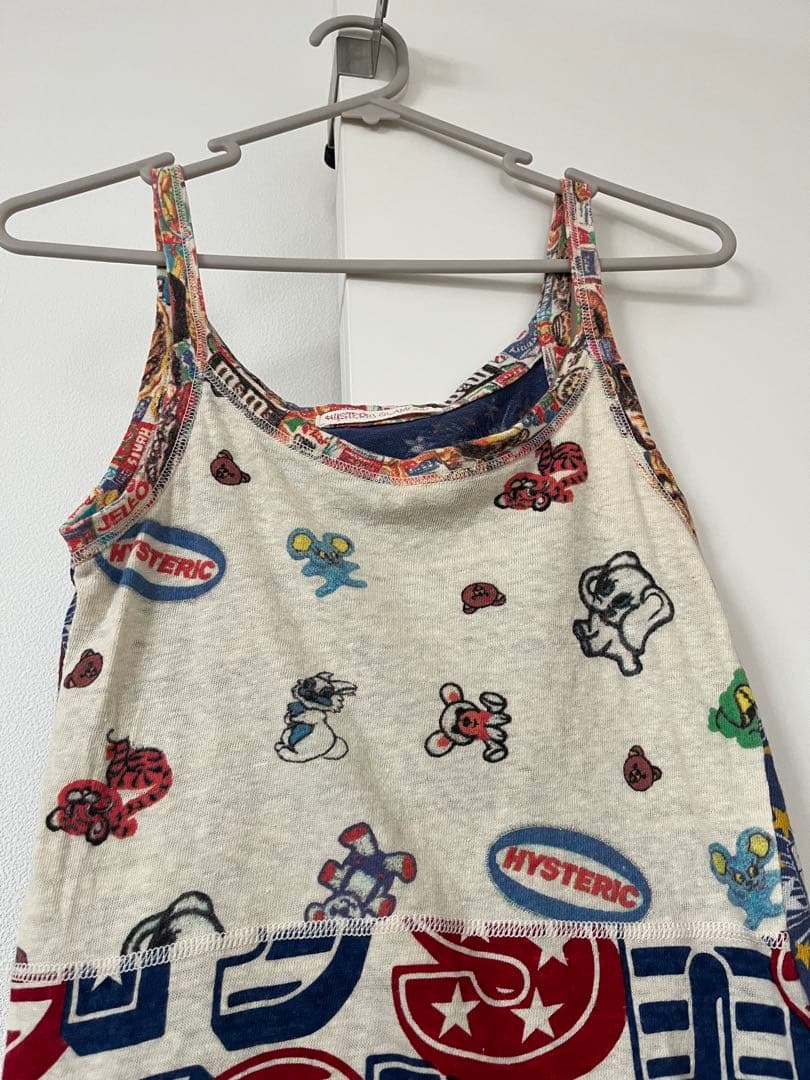 ヒステリックグラマー　ヒスロゴ　総柄　キャミソール