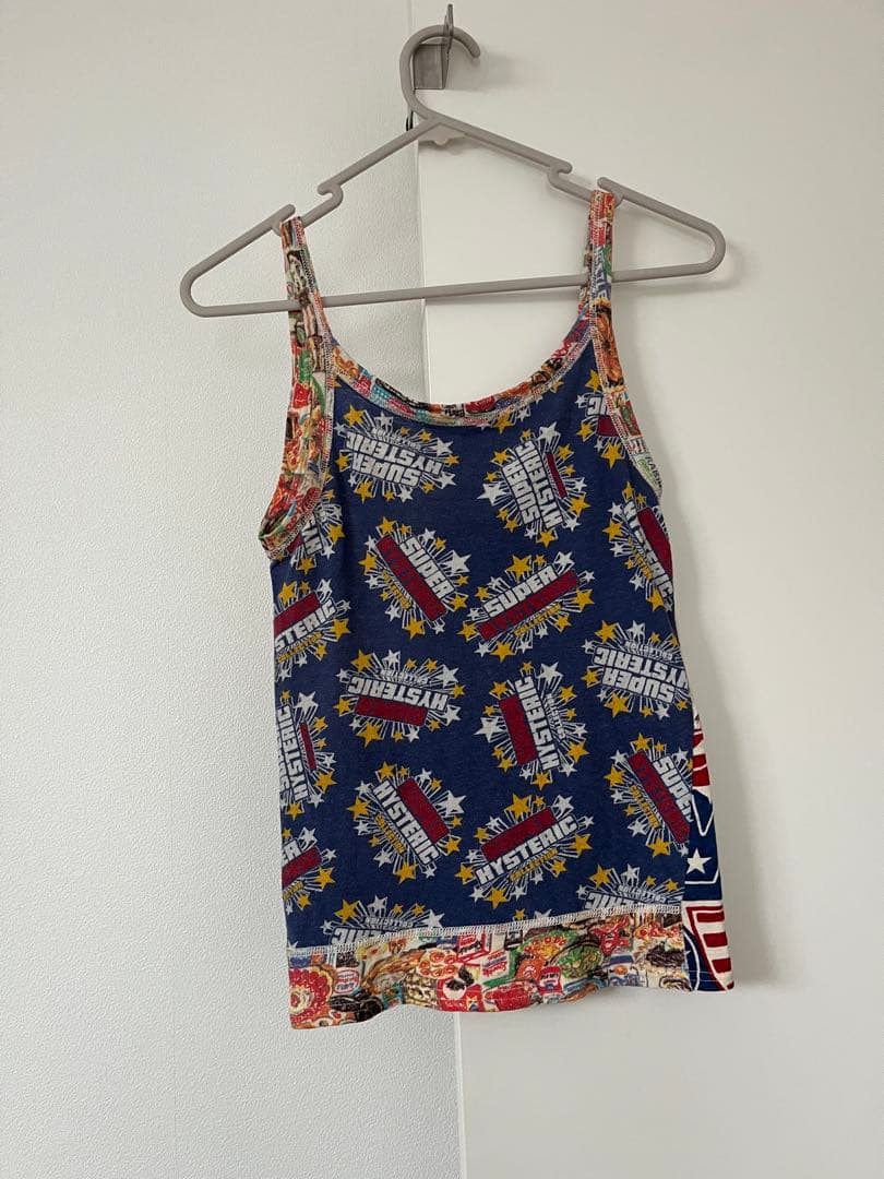 ヒステリックグラマー　ヒスロゴ　総柄　キャミソール