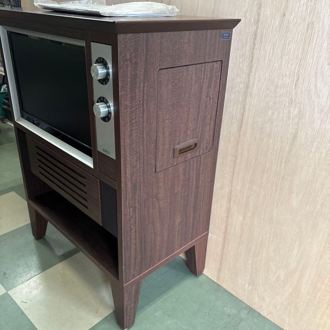 レトロモダン家具調TV EREO NFKT19-001 昭和　テレビ　19インチ